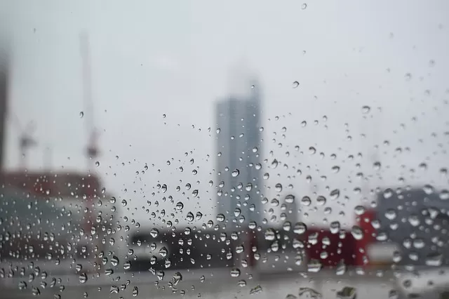 a picture of rain drops on a window